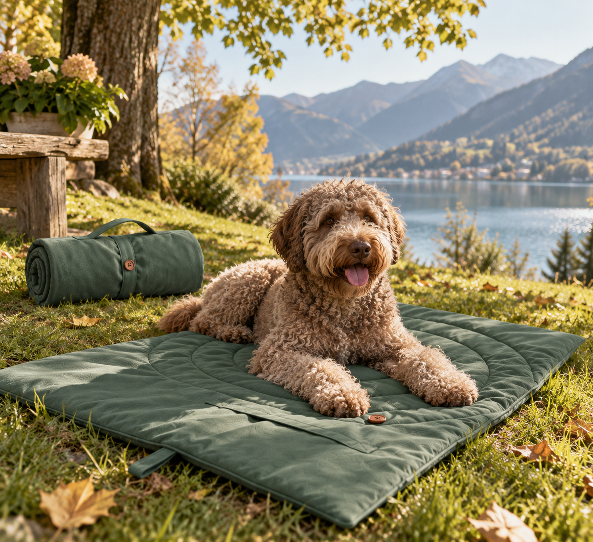 max & marie® Wasserabweisende & faltbare Hundematte