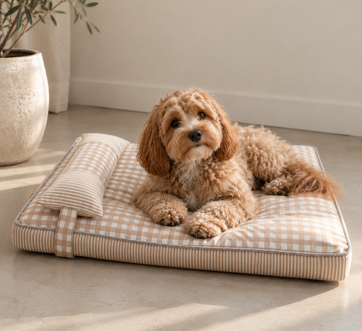 max & marie® Komfortables Hundebett mit Kissen