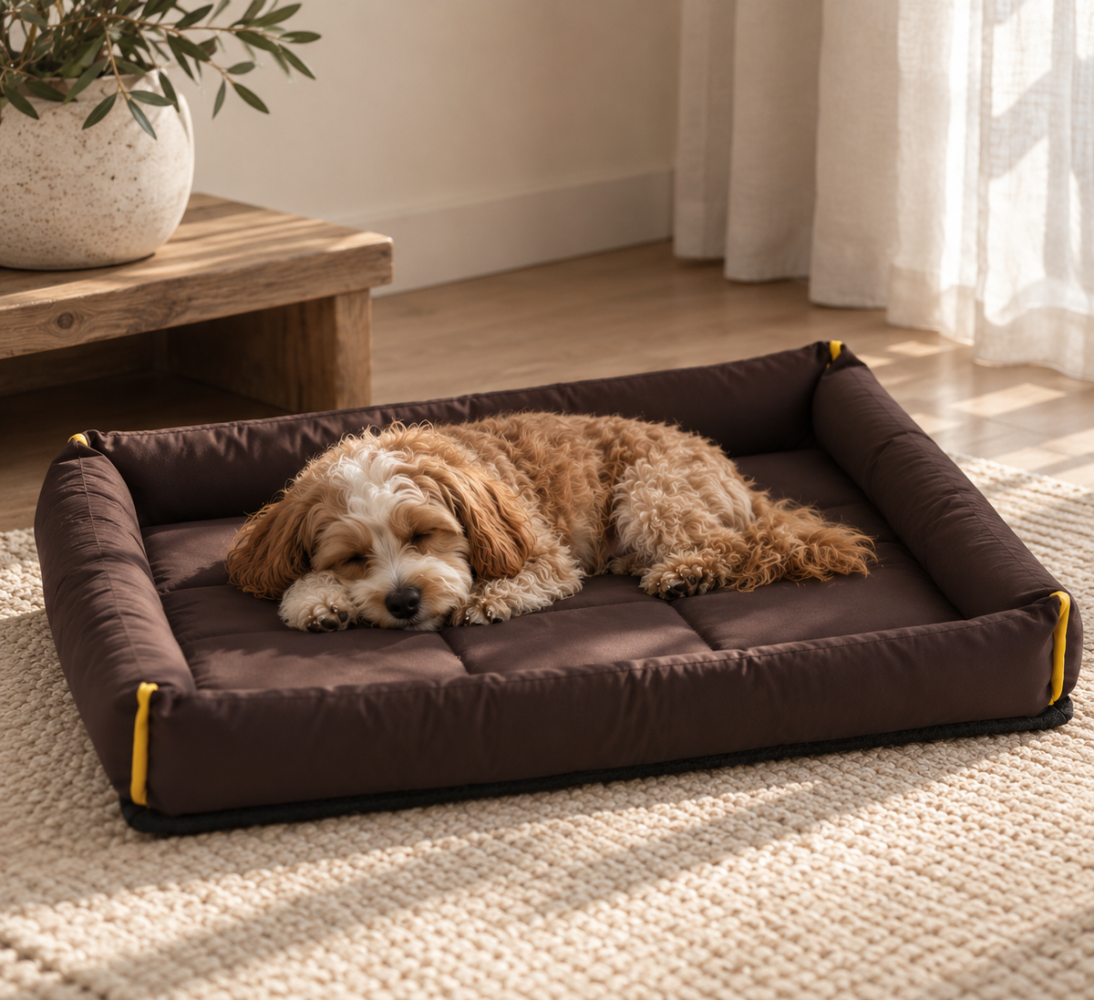 max & marie ® Wasserfestes Hundebett mit Komfortpolsterung